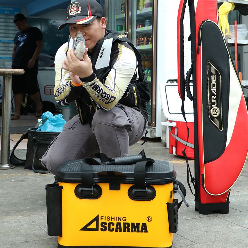 Ausima fishing box, multi-purpose raft, barrel and live fish tank